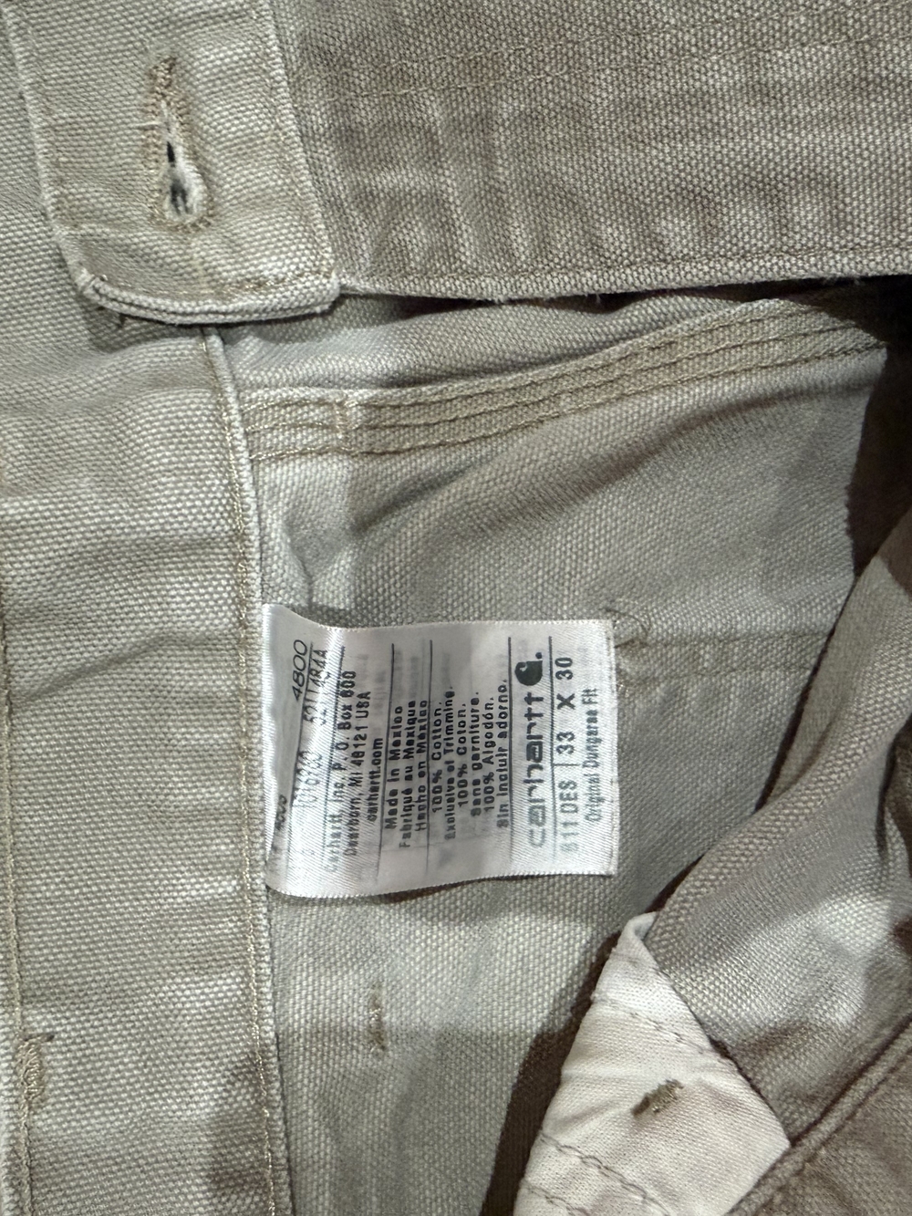 Carhartt Beige Work Pants - Khaki/Tan
